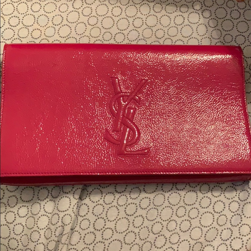 SOLD!! YSL Patent Leather Clutch